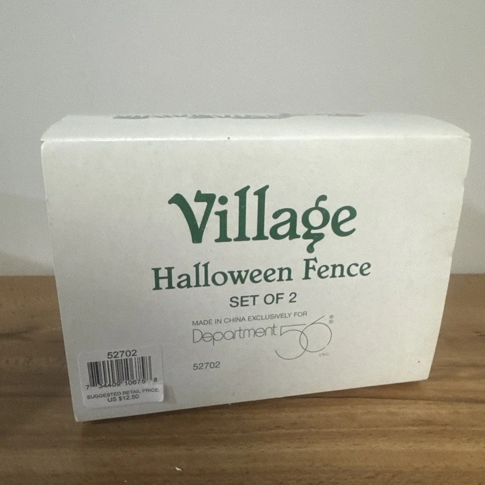 Department 56 Village Halloween Fence Set of 2 #52702 1999
